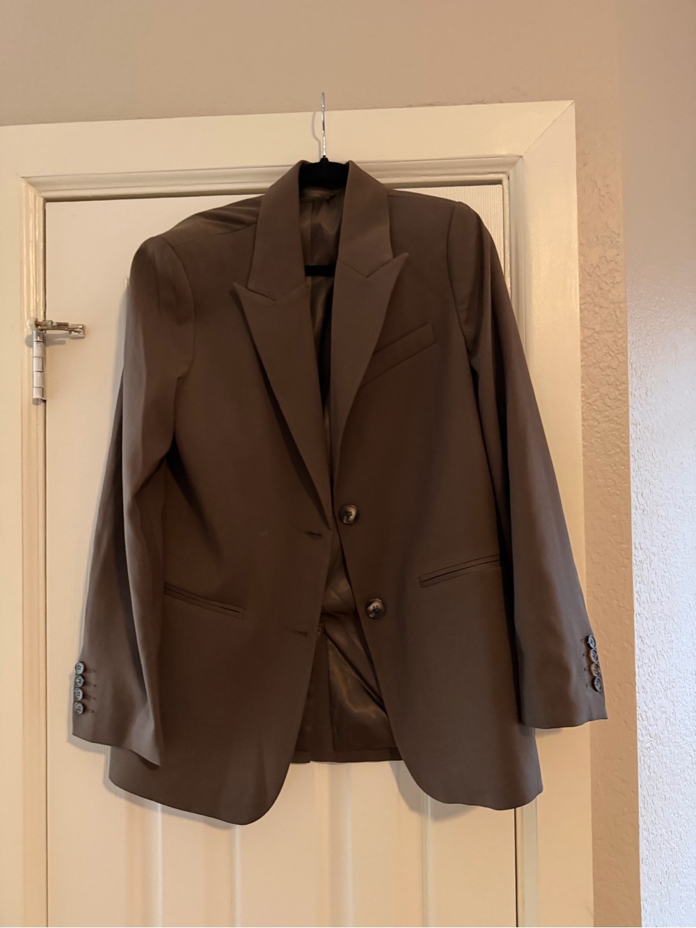 Women's Brown Single-Breasted Blazer